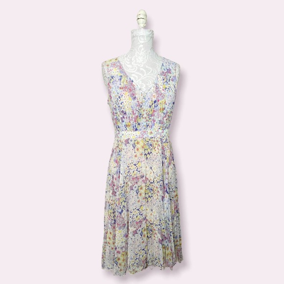 Plenty by Tracy Reese Dresses & Skirts - Plenty by Tracy Reese Hi-Low Accordion Pleated Floral Dress Size 6 Women